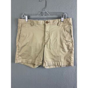 Tommy Bahama Shorts Men's 34 Khaki Flat Front Casual Chino Shorts‎